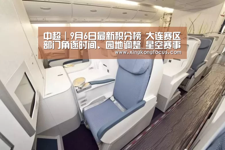 中超|9月6日最新积分榜 大连赛区部门角逐时间、园地调整_星空赛事(图1) 星空平台